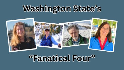 Washington state's Fanatical Four: Barbara Baker, Lorna Smith, Melanie Rowland, John Lehmkuhl