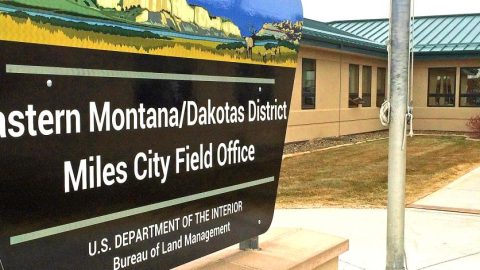 BLM Miles City MT Sign
