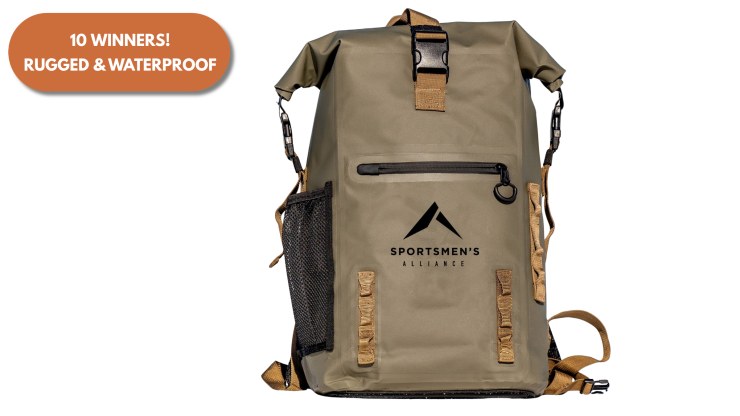 Mega Raffle Prize: Sportsmen's Alliance Dry Bag Backpack