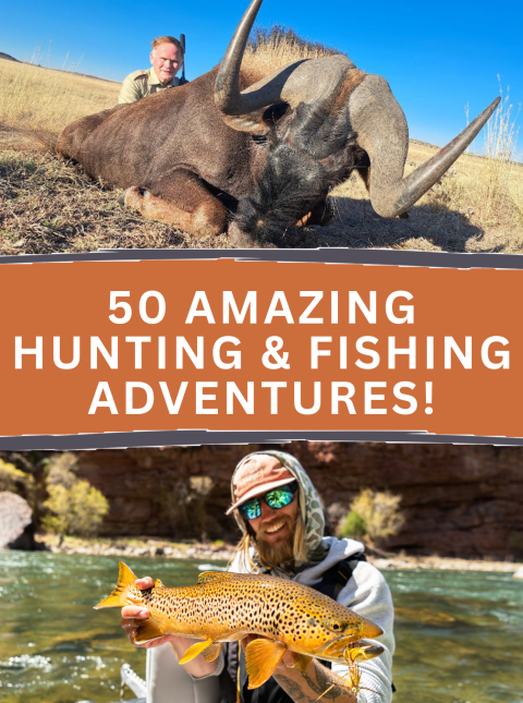 Buy your Mega Raffle tickets now and win 50 hunting and fishing adventures around the world.