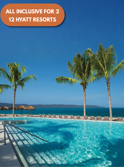 Mega Raffle Prize: Hyatt Resorts Choice of 12 Locations!