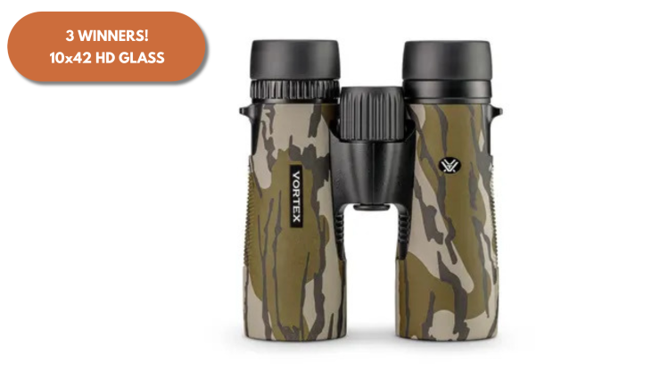 Mega Raffle Prize: Vortex Diamondback HD 10x42 Mossy Oak Bottomland Binoculars